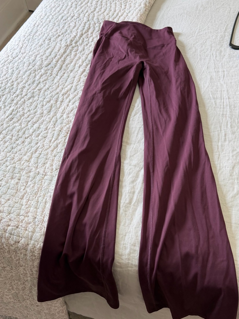 Nike / Nike Wide-Leg High-Waist Pants in Deep Burgundy